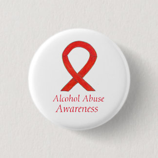 Alcohol Abuse Awareness Ribbon Custom Pin