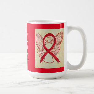 Alcohol Addiction Awareness Ribbon Angel Mug