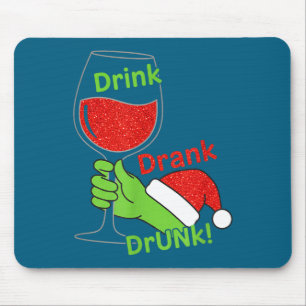 Alcohol & Tails Drink Drank Drunk! Funny Chris Mouse Pad