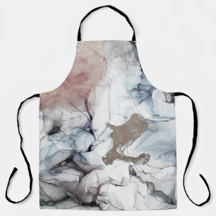 Alcohol Background. Grey and Black Stains. Ice Bac Apron