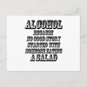 ALCOHOL - Because Postcard
