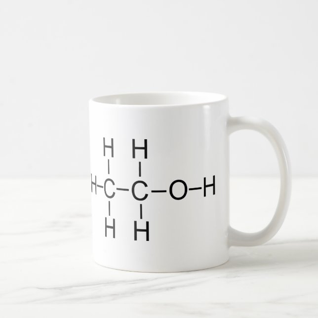 Alcohol - Chemical Formula Coffee Mug (Right)