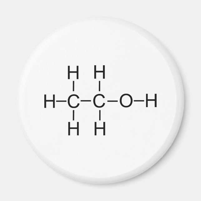 Alcohol - Chemical Formula Magnet (Front)