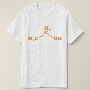 Alcohol Ethanol Molecular Chemical Formula T-Shirt