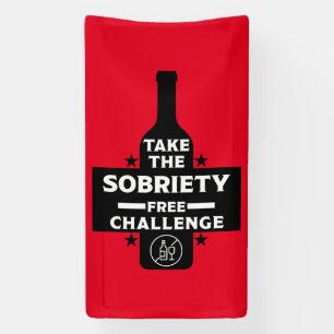 Alcohol Free And Sober Banner