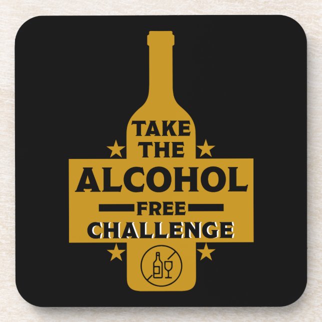  Alcohol Free And Sober Coaster (Front)