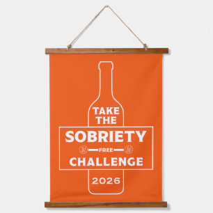 Alcohol Free And Sober Hanging Tapestry