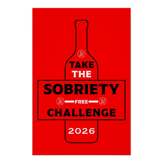  Alcohol Free And Sober Poster (Front)