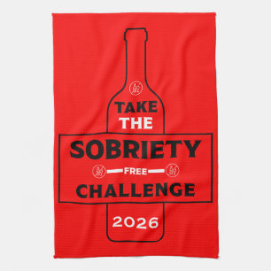 Alcohol Free And Sober Tea Towel