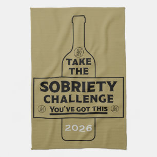 Alcohol Free And Sober Tea Towel