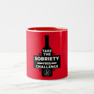  Alcohol Free And Sober Two-Tone Coffee Mug