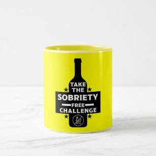 Alcohol Free And Sober Two-Tone Coffee Mug