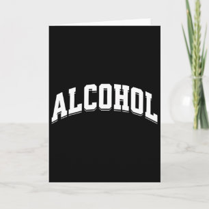 Alcohol Funny Drinking Preppy Aesthetic Beer Wine Card