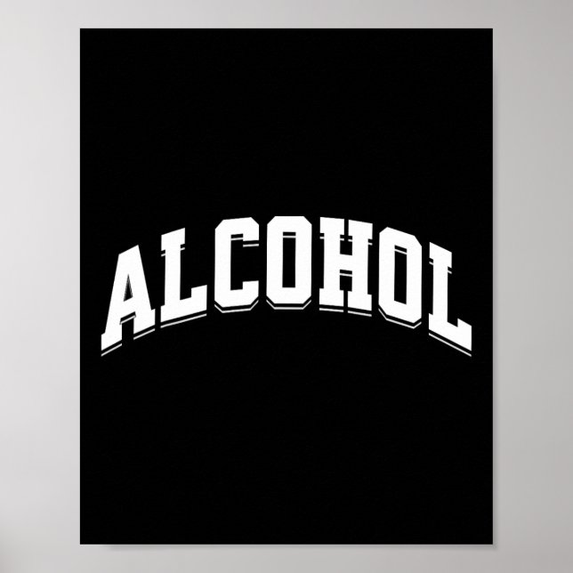 Alcohol Funny Drinking Preppy Aesthetic Beer Wine  Poster (Front)
