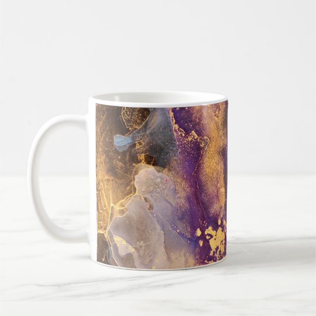 Alcohol Illustration. Decoration Paint. Bright Col Coffee Mug (Left)