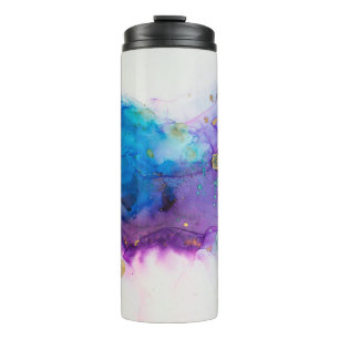 Alcohol Ink Art. Abstract painting. Alcohol Ink ba Thermal Tumbler