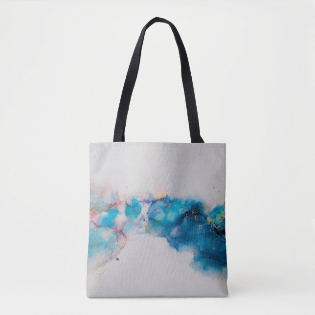 Alcohol Ink Art. Abstract painting. Alcohol Ink ba Tote Bag (Front)