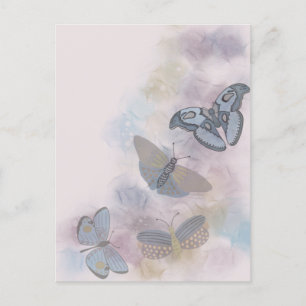 Alcohol Ink Butterflies Postcard