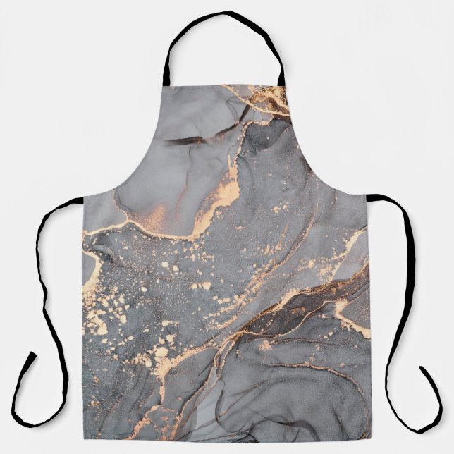 Alcohol ink colours translucent. Abstract multicol Apron (Front)