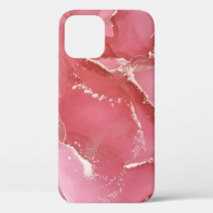 Alcohol ink colours translucent. Abstract multicol iPhone 12 Case