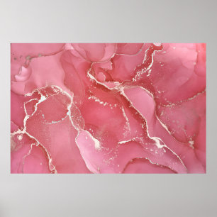 Alcohol ink colours translucent. Abstract multicol Poster