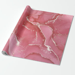 Alcohol ink colours translucent. Abstract multicol Wrapping Paper