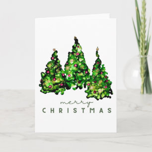 Alcohol Ink Design Christmas Greeting Cards