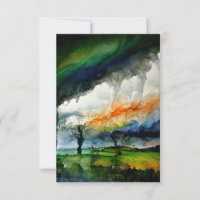 Alcohol Ink Digital Art Rainstorm Rainbow