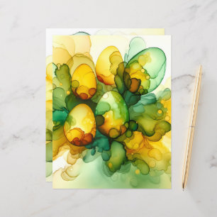 Alcohol Ink Easter Scrapbook Paper