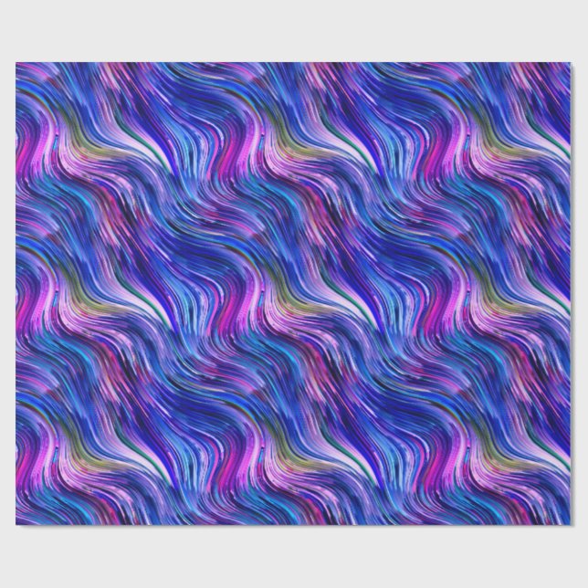 Alcohol Ink Glossy Wrapping Paper     (Flat)