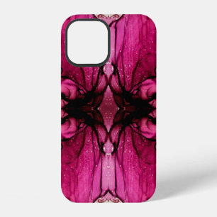 Alcohol Ink Painting. Looking Kaleidoscope. Purple iPhone 12 Case