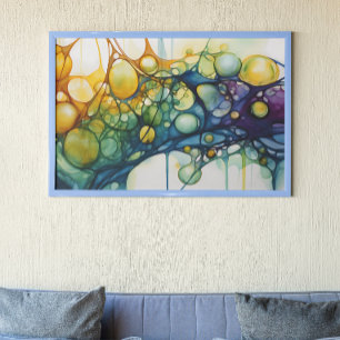 Alcohol Ink Rainbow Poster