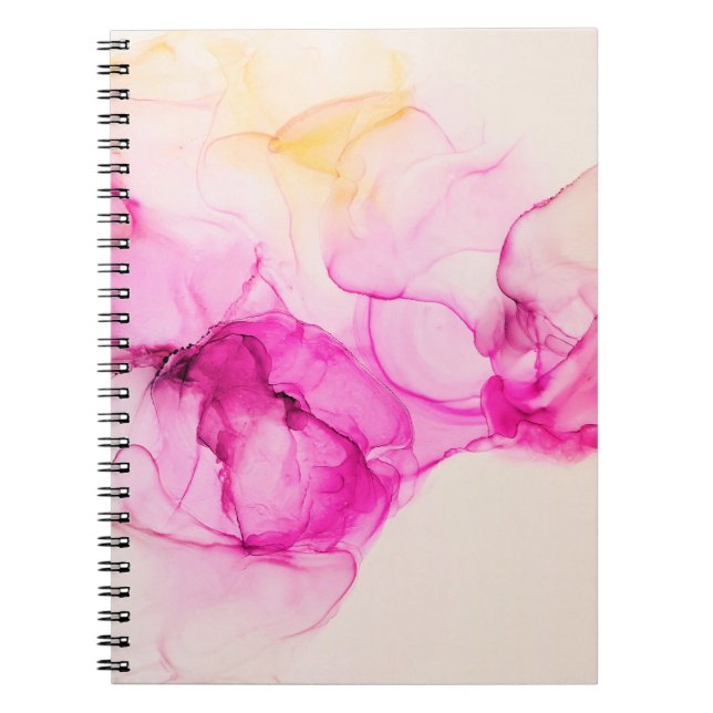 Alcohol ink sea texture. Contemporary art. Spots o Notebook (Front)