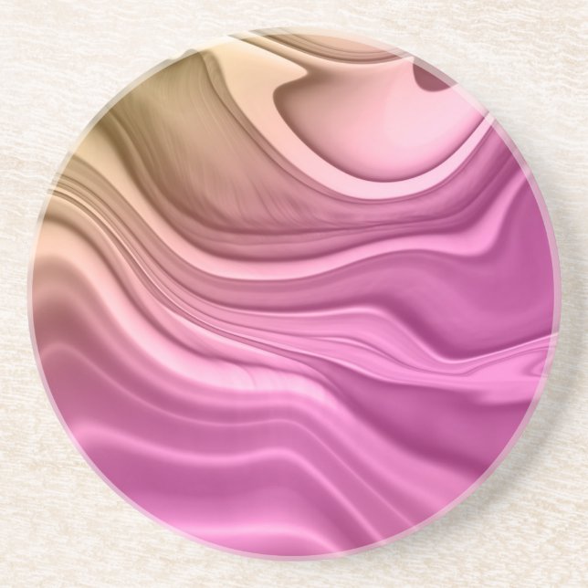 Alcohol Ink Set Aurora Digital Paper Coaster (Front)