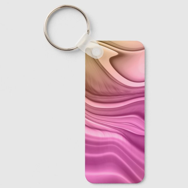 Alcohol Ink Set Aurora Digital Paper Key Ring (Front)