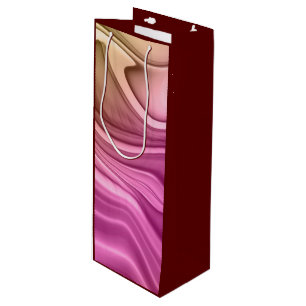 Alcohol Ink Set Aurora Digital Paper Wine Gift Bag