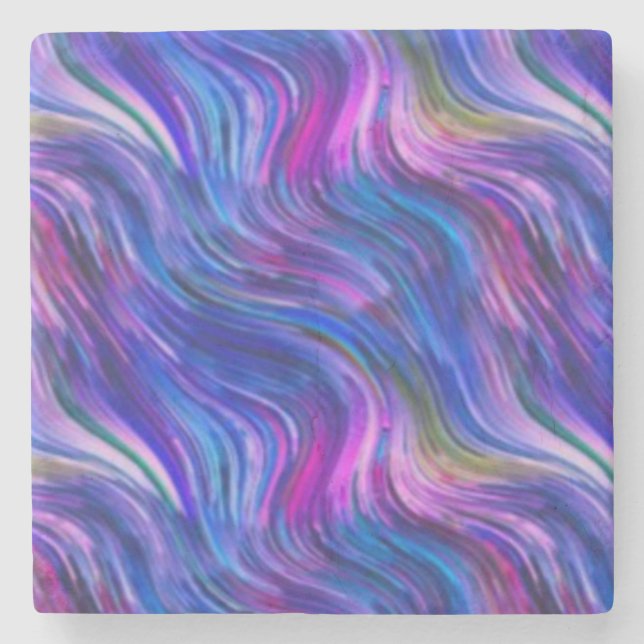 Alcohol Ink Stone Coaster (Front)