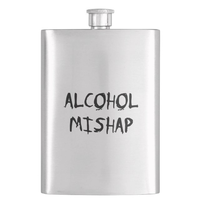 Alcohol Mishap Hip Flask (Front)