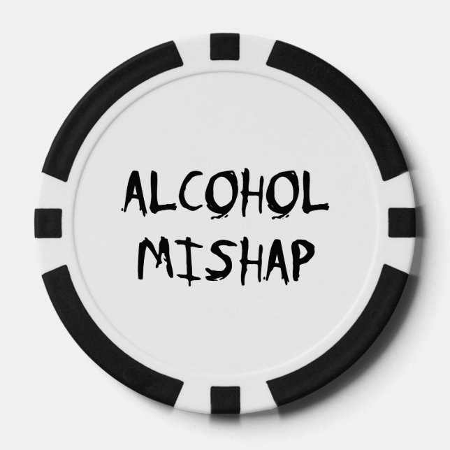 Alcohol Mishap Poker Chips (Front)