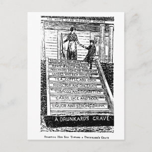 Alcohol Opens the Gateway to Hell Postcard