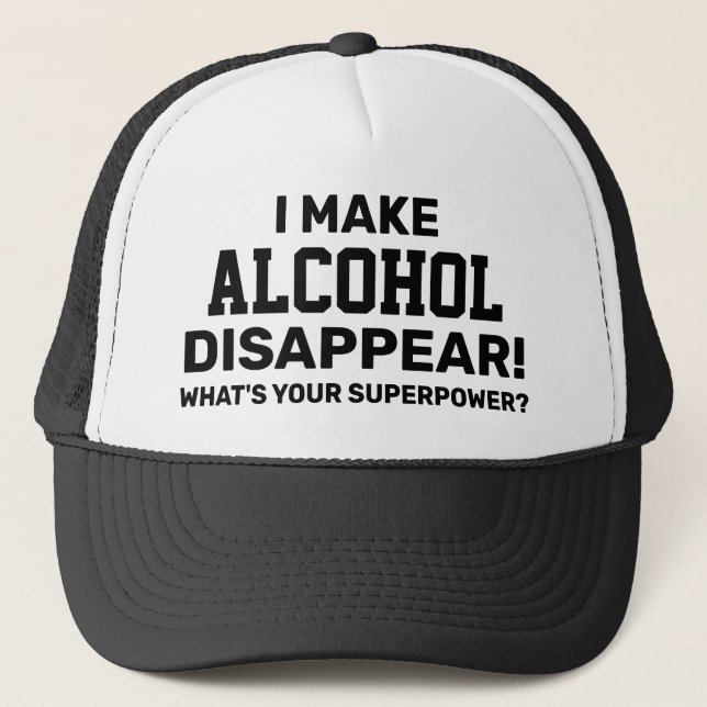 Alcohol Trucker Hat (Customise It!) (Front)