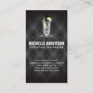 Alcoholic Beverage   Bar and Restaurant Upholstery Business Card