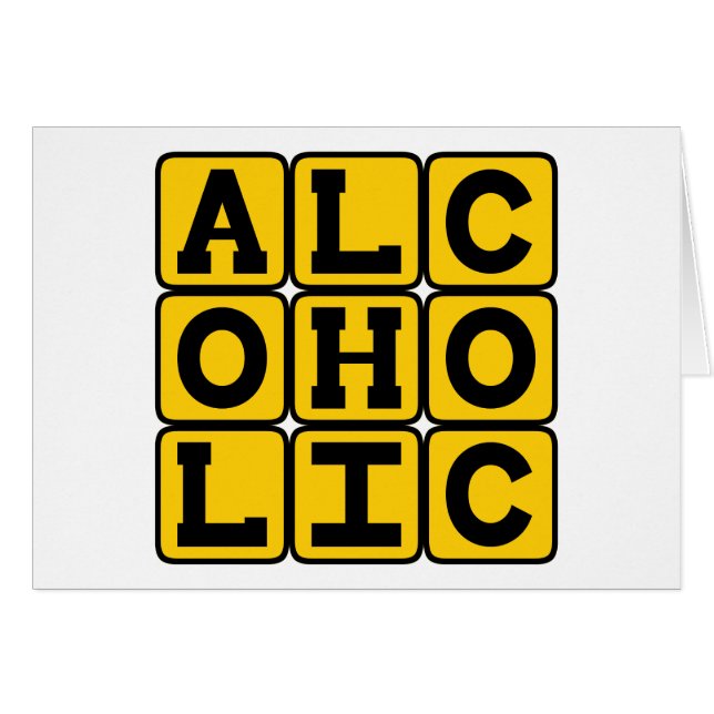 Alcoholic, Lover of Booze (Front Horizontal)