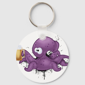 Alcoholic octopus key ring