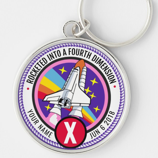 Alcoholics Anonymous Anniversary Medallion Coin Key Ring (Front)