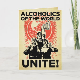 Alcoholics of the World Birthday Card