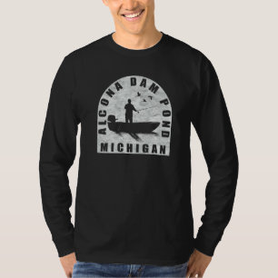 Alcona Dam Pond Fishing Michigan T-Shirt