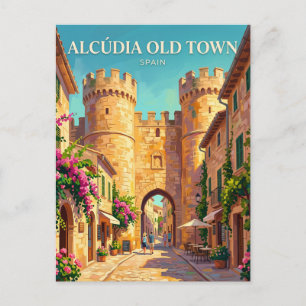 Alcúdia Old Town Spain Postcard