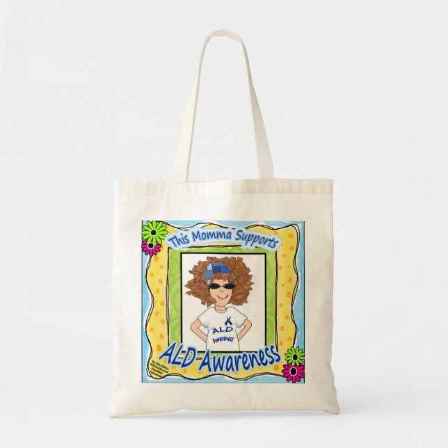 ALD AWARENESS MOMMA TOTE BAG (Front)
