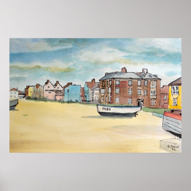 Aldeburgh Beach – Coastal Wall Art (Front)
